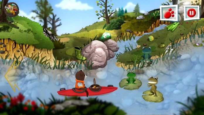 Teddy Floppy Ear - Kayaking Game Screenshot