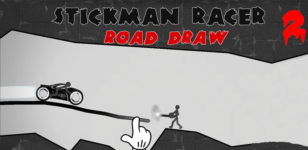 Banner of Stickman Racer Road Dessine 2 Héros 