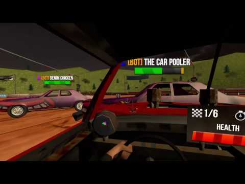 Screenshot of the video of Demolition Derby VR Racing