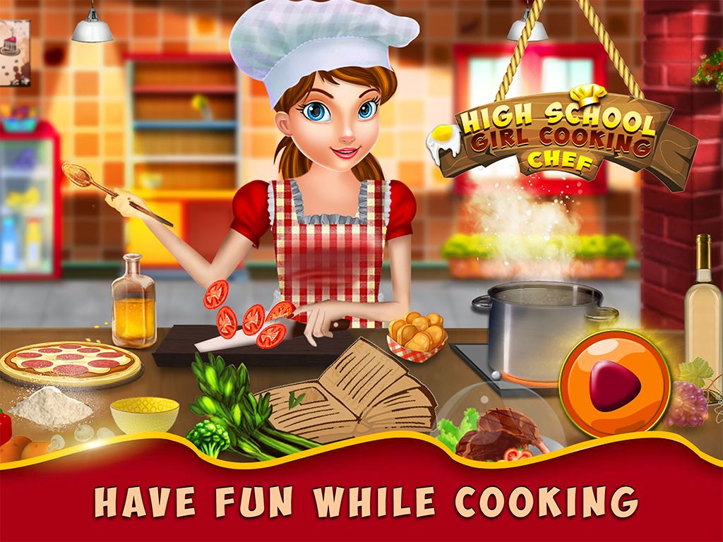 Screenshot of High School Girl Cooking Chef