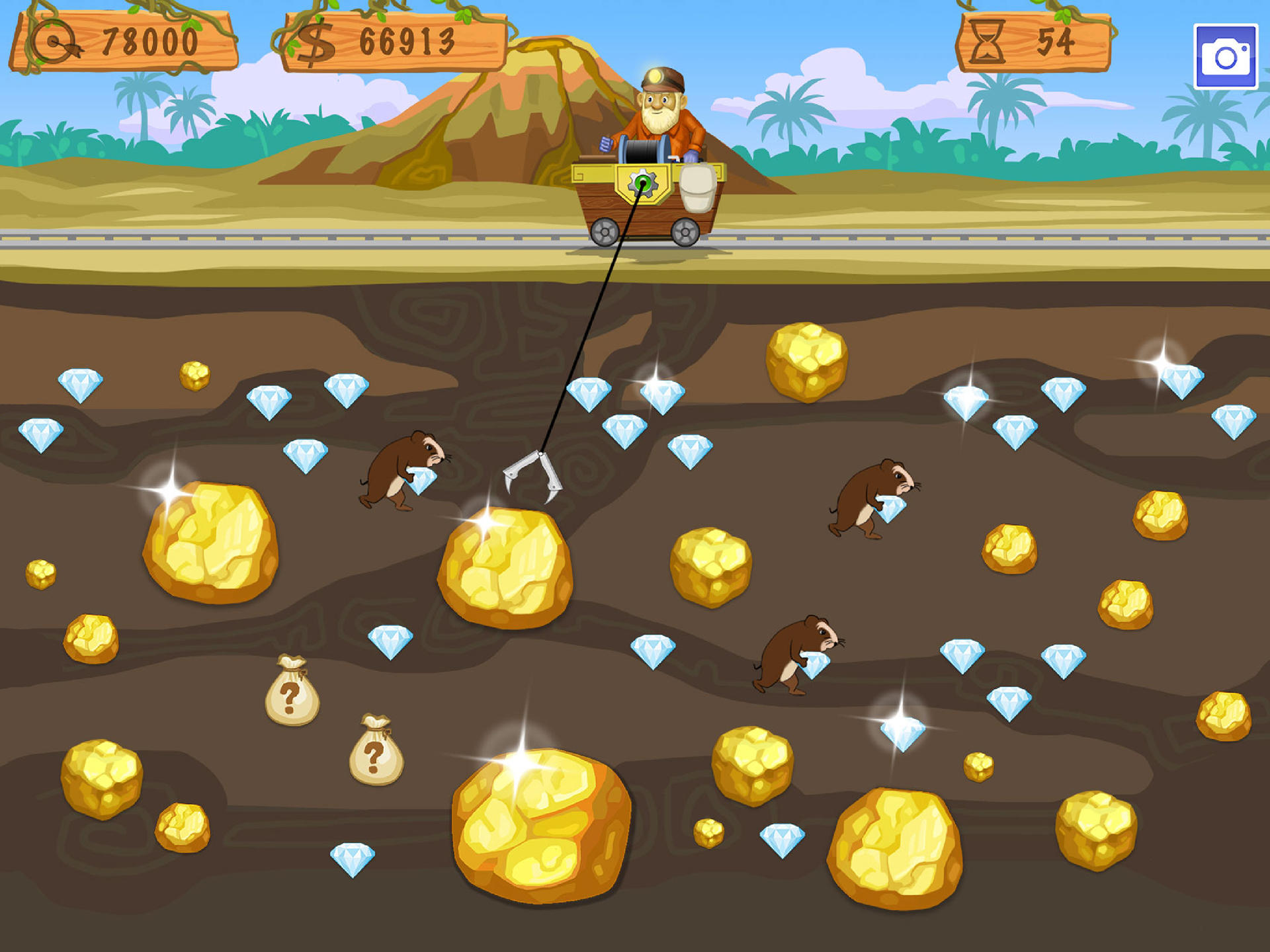 Gold Miner World Tour Game Screenshot