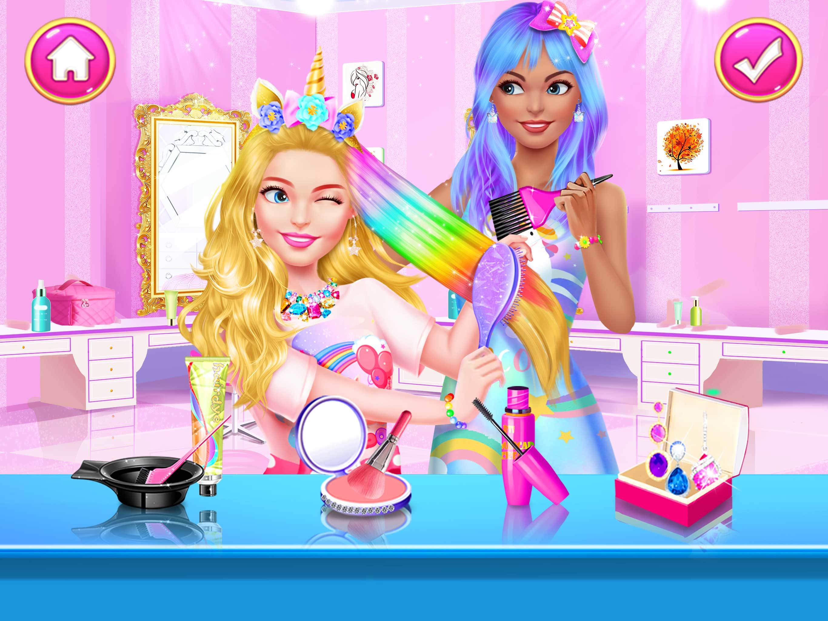 Hair Nail Salon: Makeup Games Game Screenshot