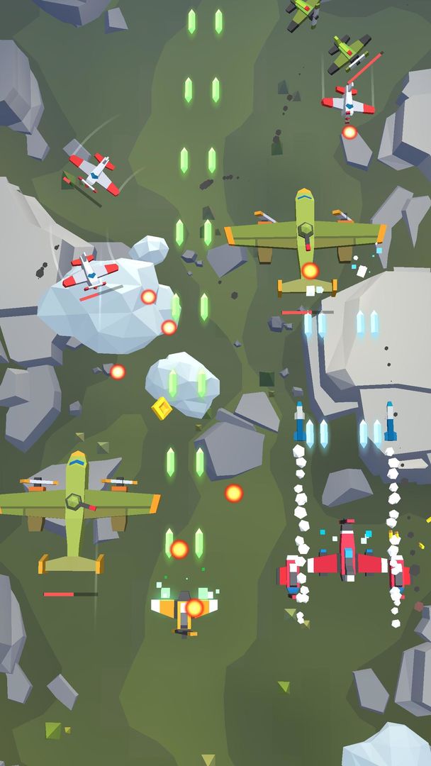 버닝 스카이: 아케이드 비행 슈팅 게임 스크린 샷