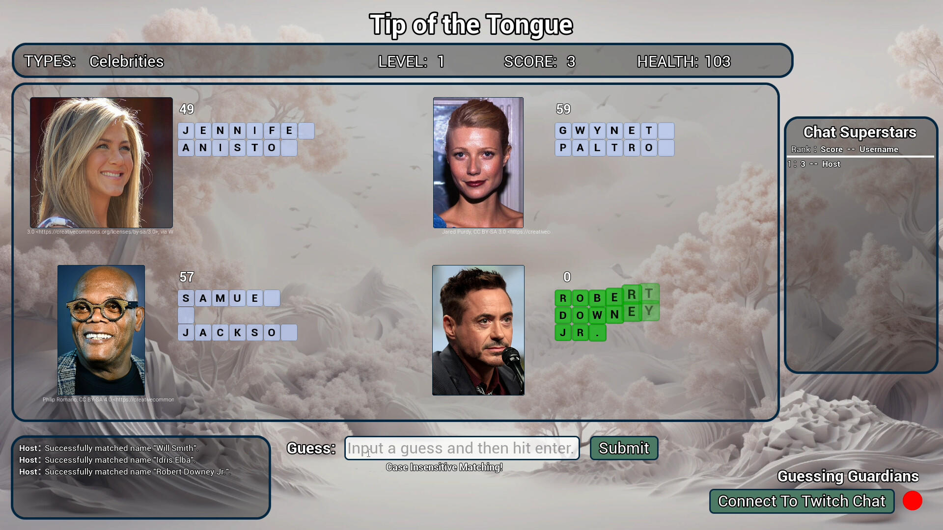 Tip of the Tongue Game Screenshot