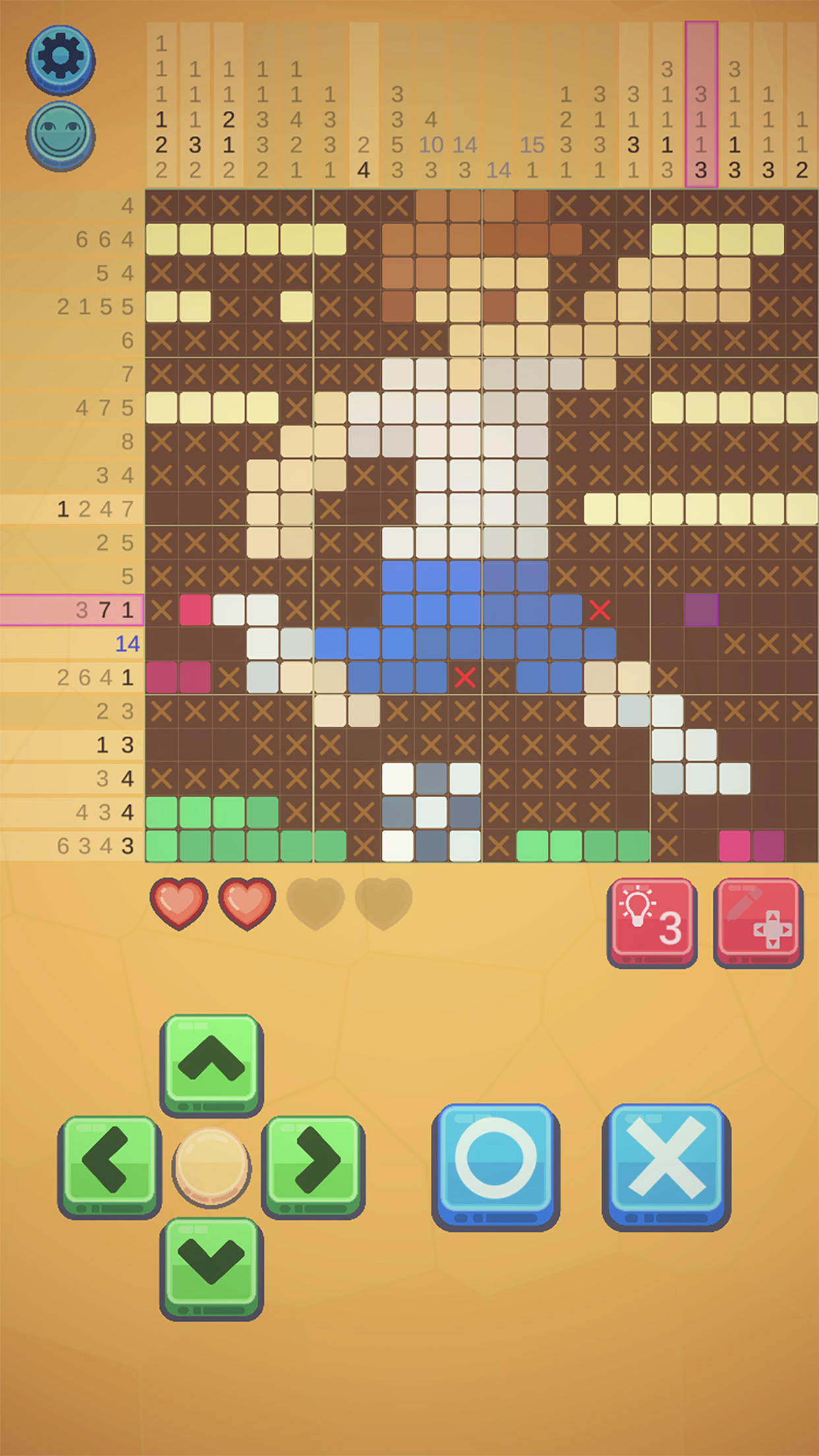 Screenshot of NemoAlice - nonogram puzzle