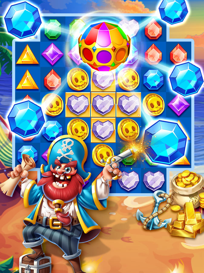 Pirate Jewels Star Game Screenshot