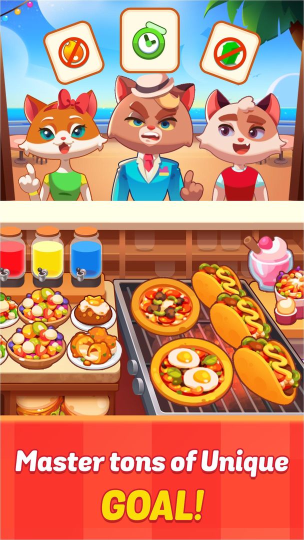 Cooking Cat Crazy : Tomcat Restaurant 게임 스크린 샷