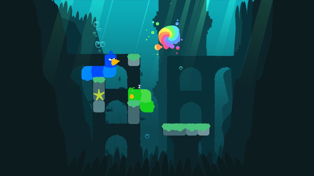 Snakebird screenshot game