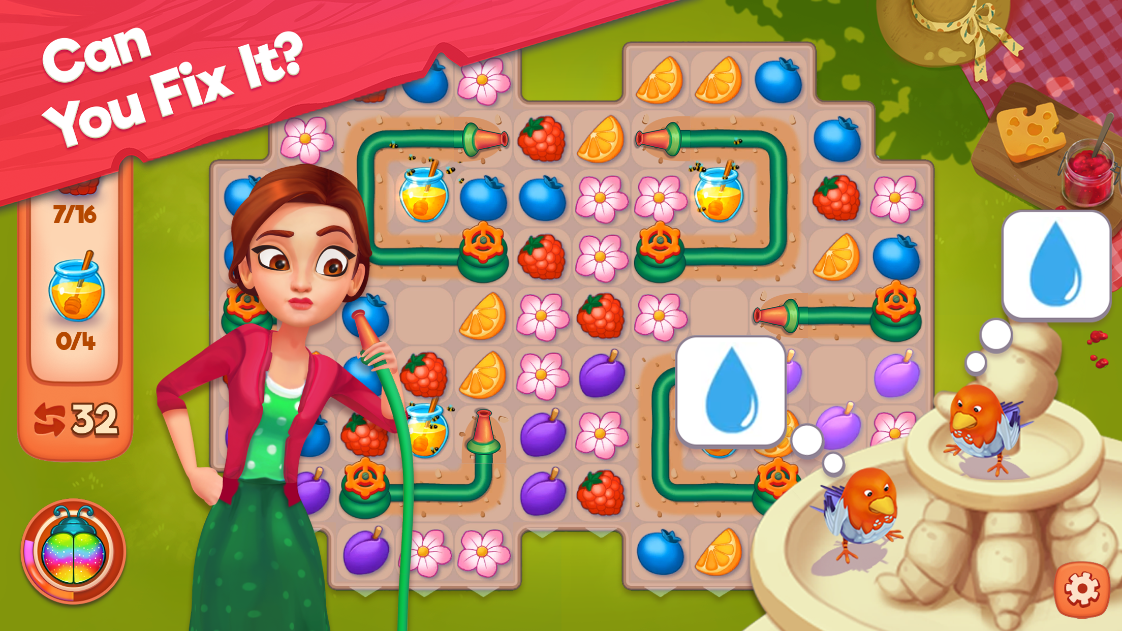 Delicious B&B: Decor & Match 3 ภาพหน้าจอเกม