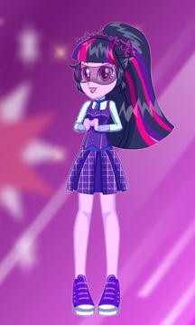 Cuplikan Layar Game Dress Up Twilight Sparkle