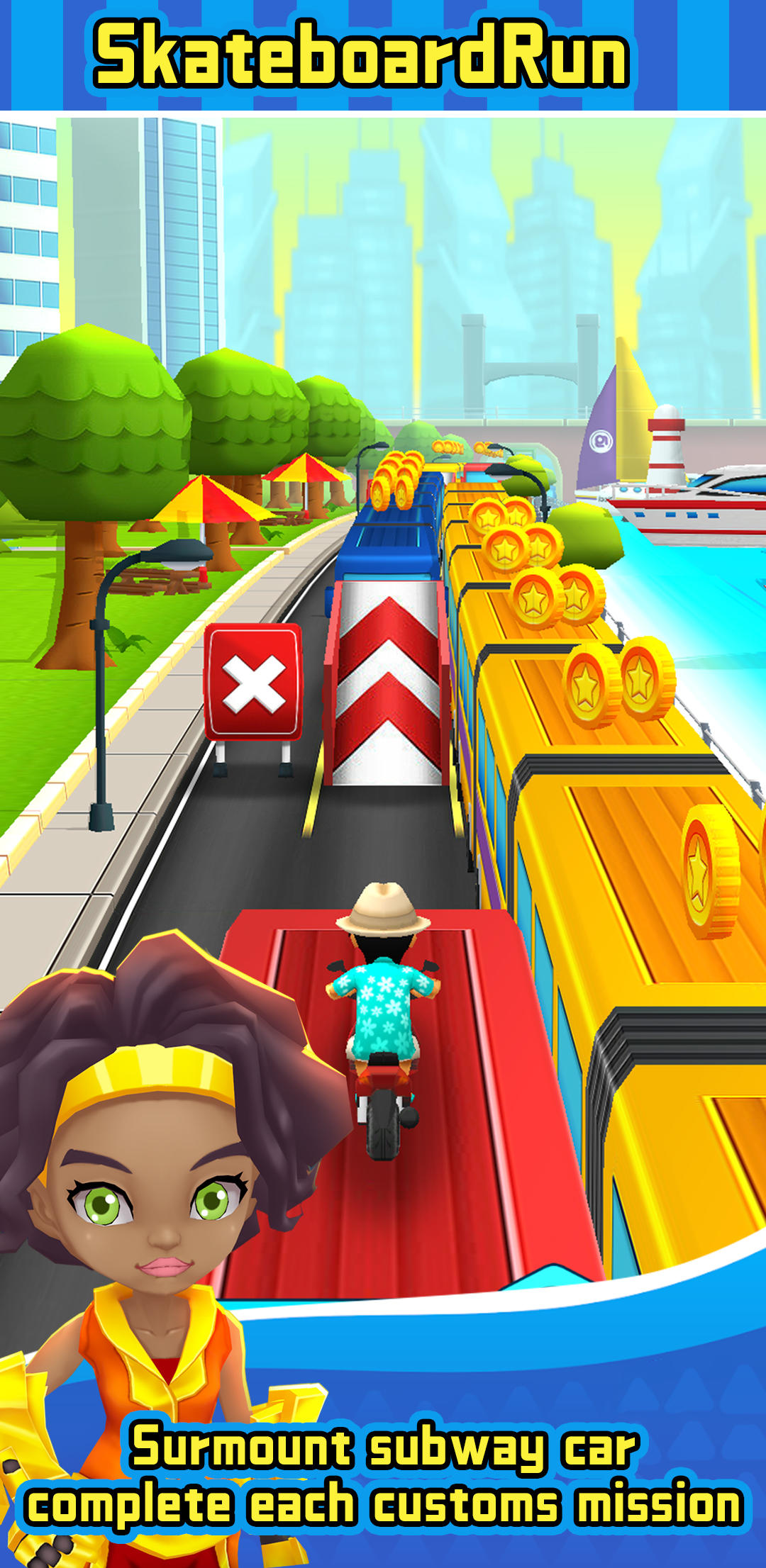 Skateboard Run Game Screenshot