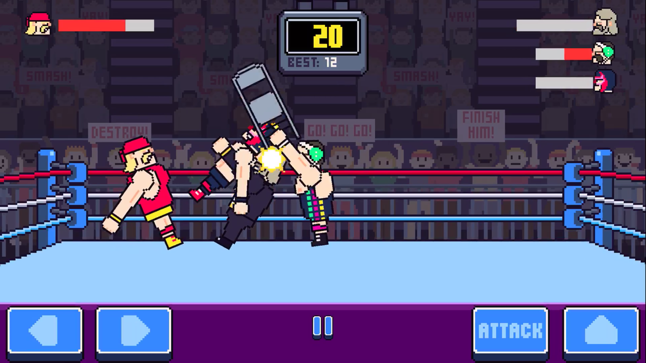 Rowdy Wrestling Game Screenshot
