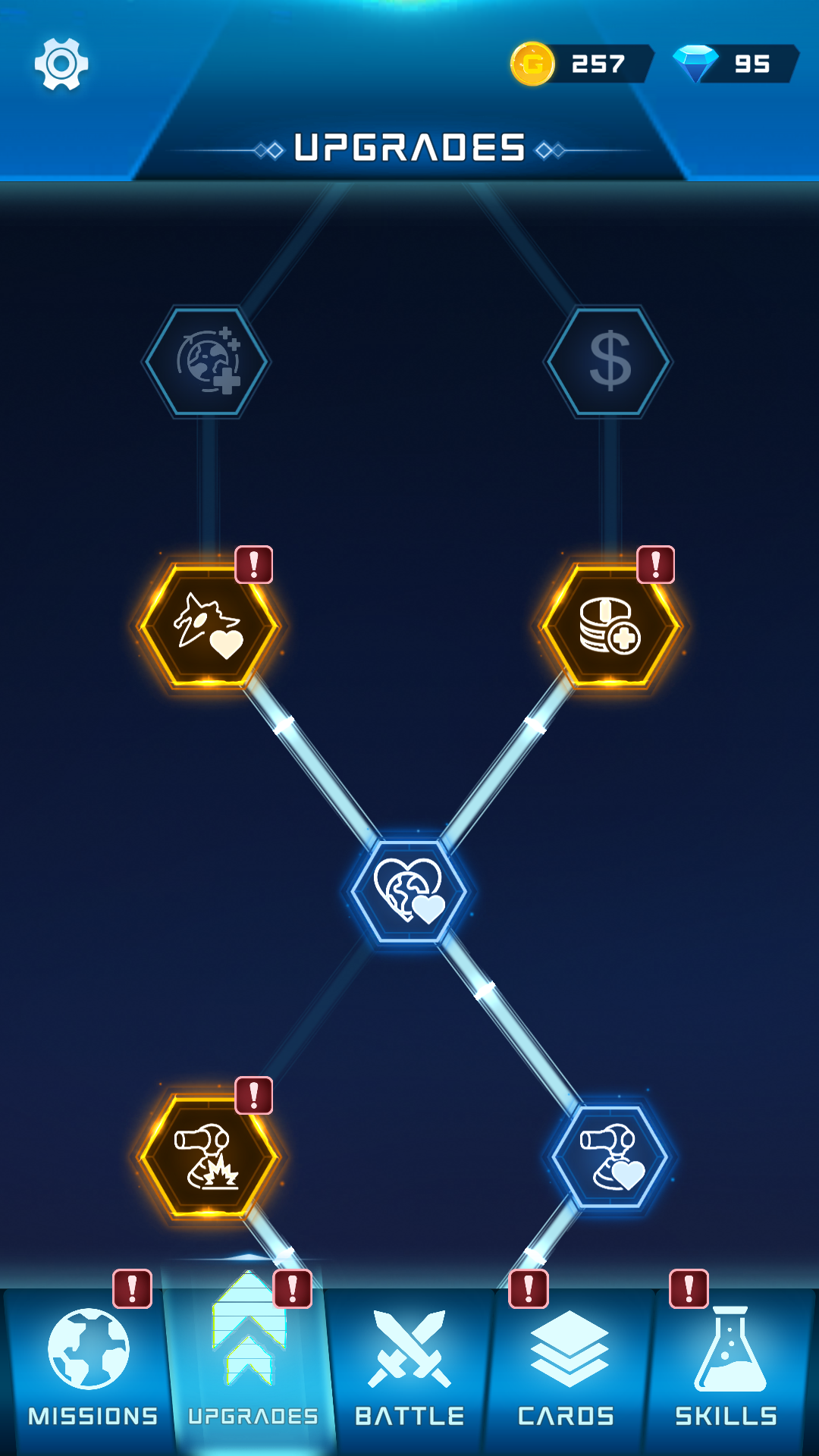 Space Defense 게임 스크린샷