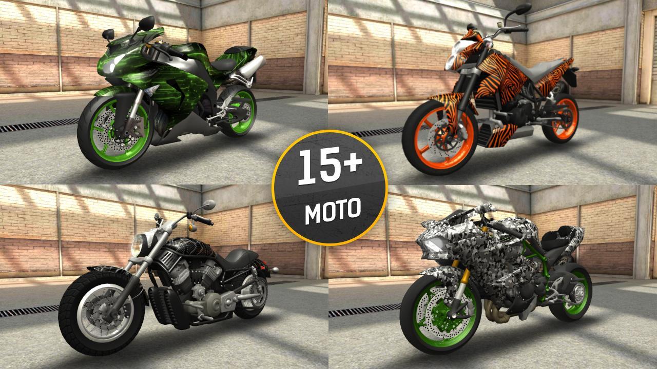 Moto Racing 3D Game Screenshot