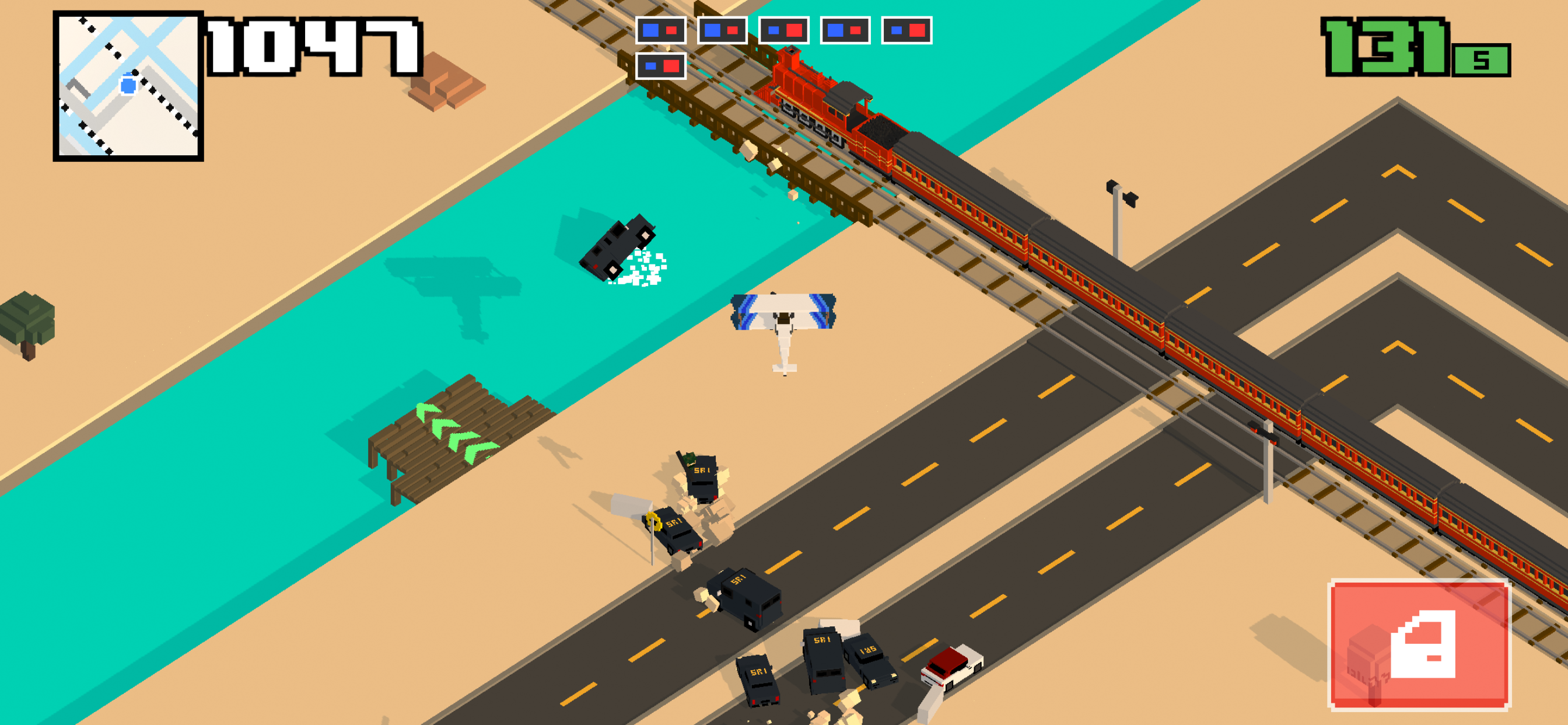 Smashy Road: Wanted 2 Game Screenshot