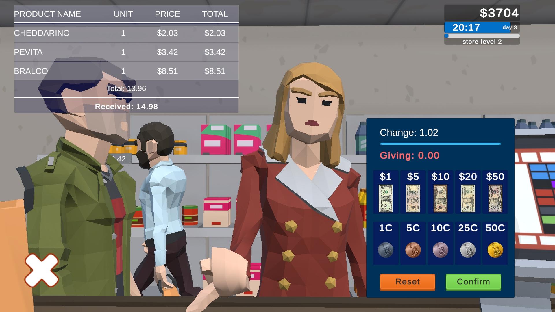 Supermarket Boss 3D Game Screenshot