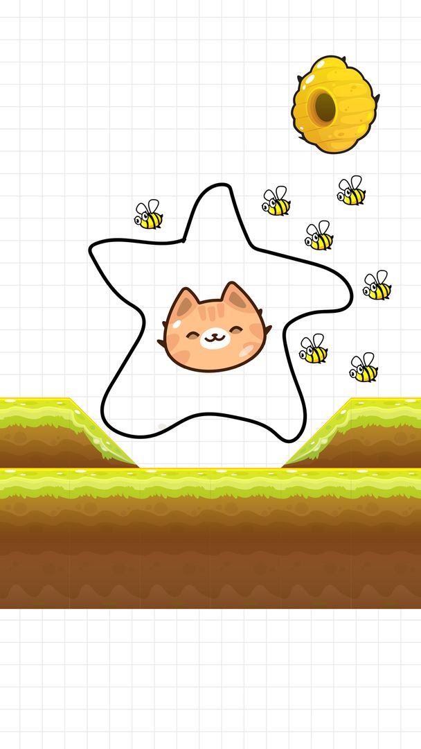 Screenshot of Save The Cat - Draw to Save