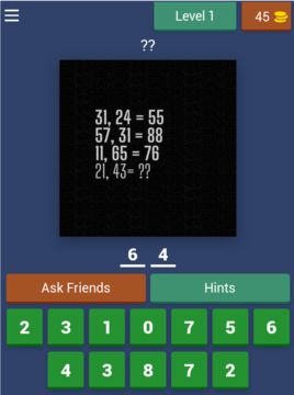 Math Riddles and Puzzles Game Screenshot