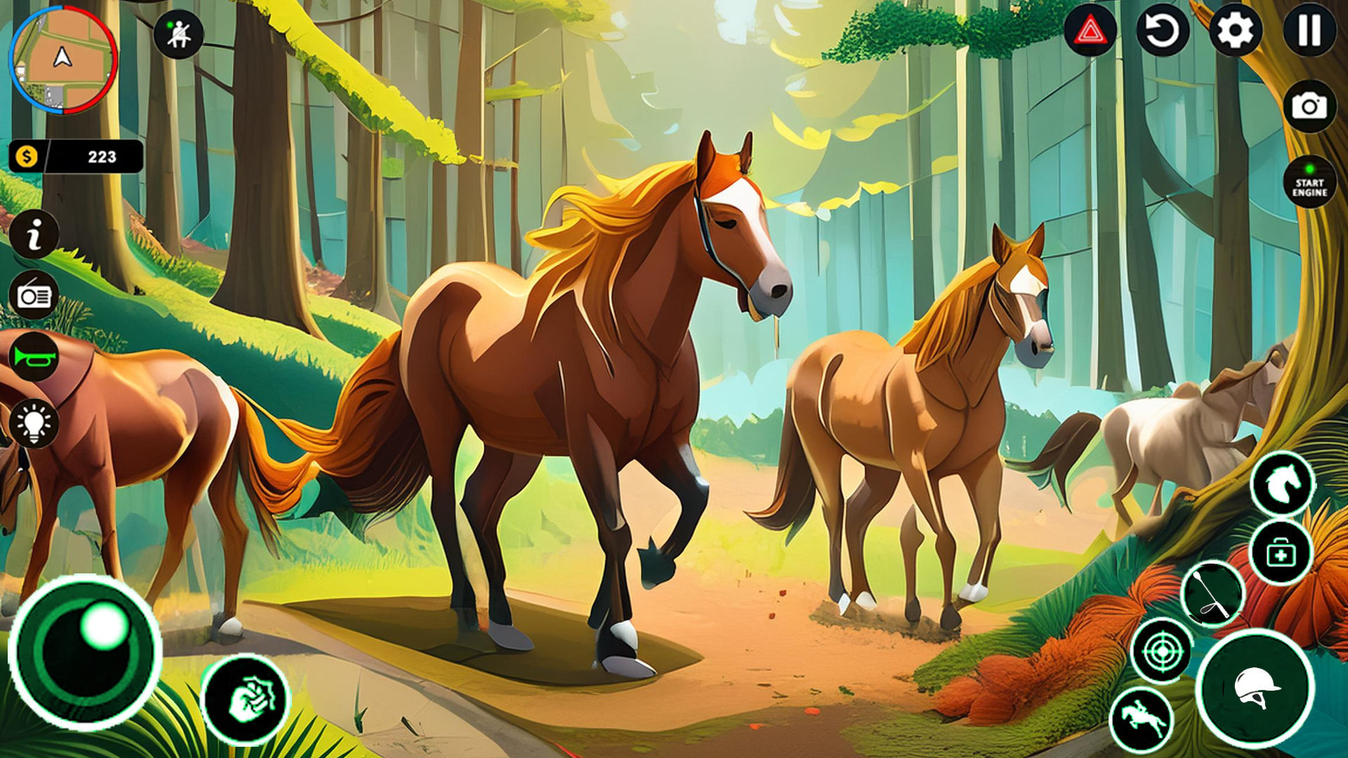 Wild Horse Family SImulator Game Screenshot