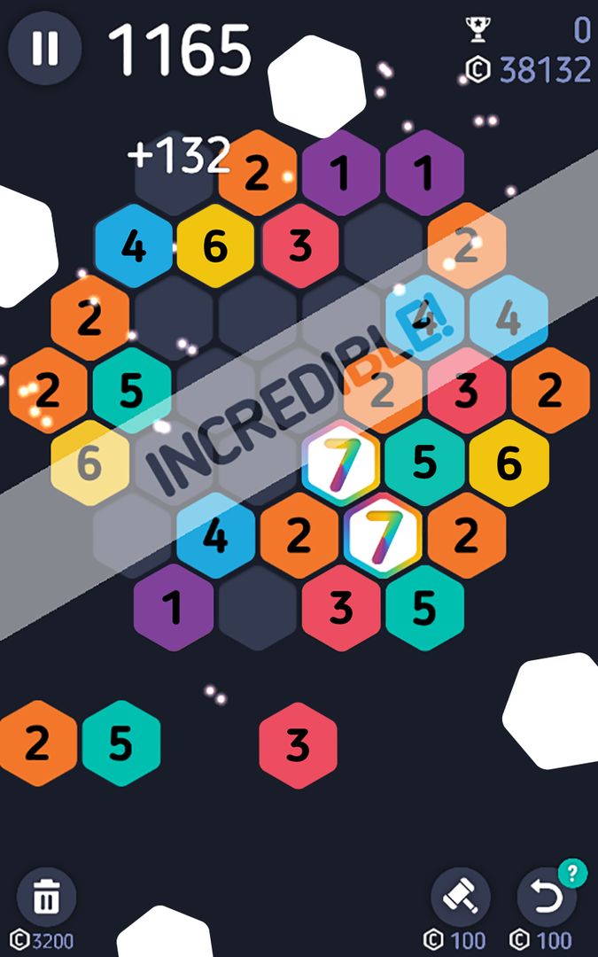 Make7! Hexa Puzzle ภาพหน้าจอเกม