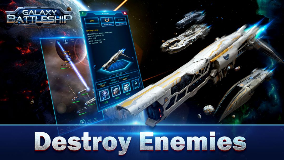 Screenshot of Galaxy Battleship