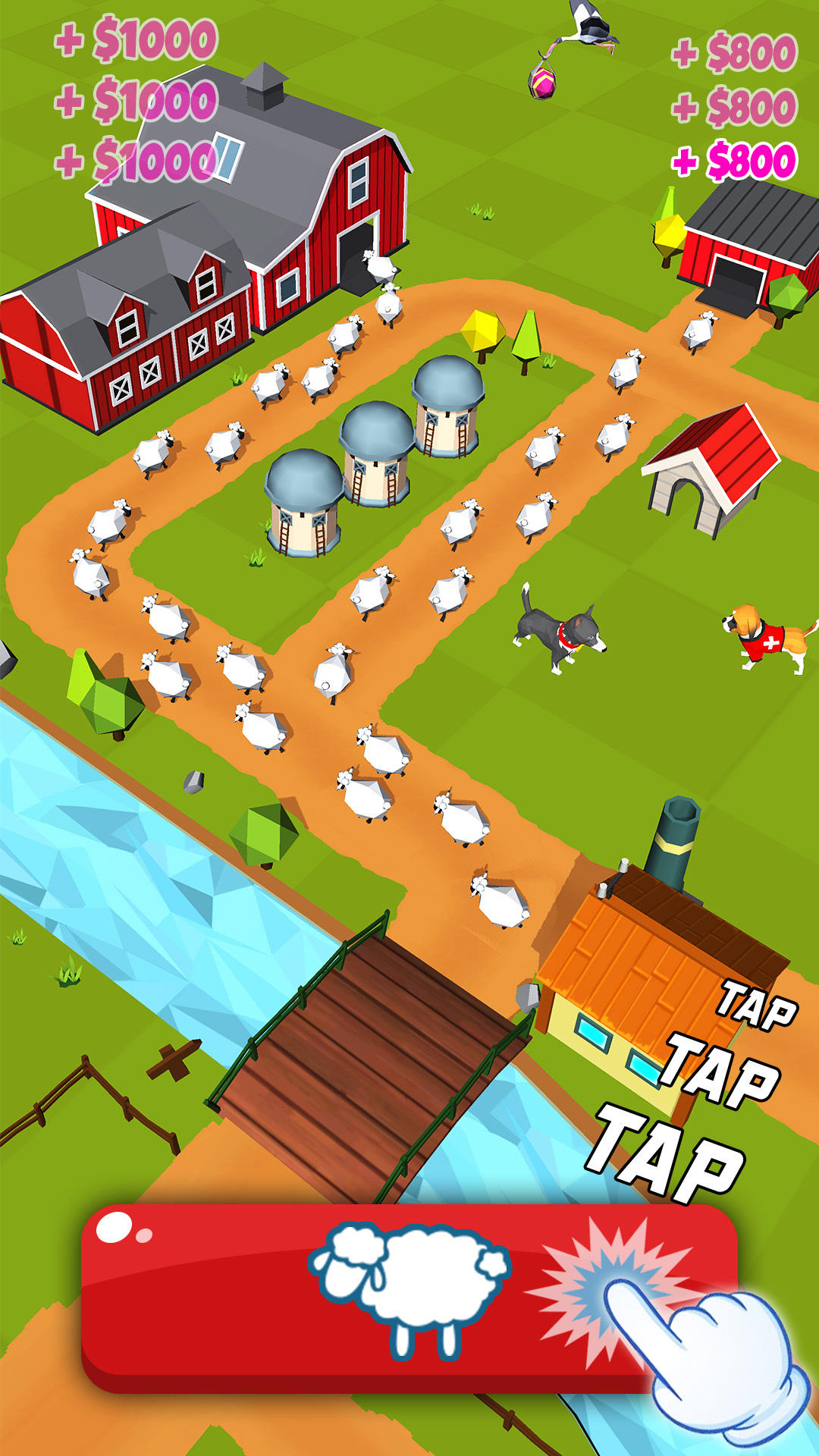 Screenshot 1 of Tiny Sheep Tycoon - Ленивая шерсть 3.5.3