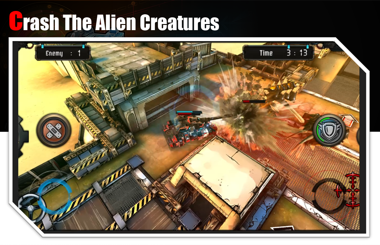 Sci-Fi Panzer Battle: War of D Game Screenshot