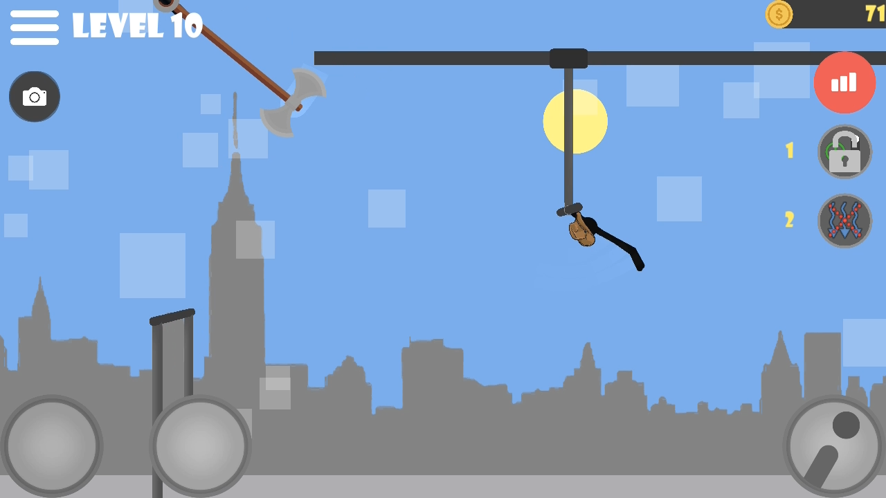 Cuplikan Layar Game Stickman flip on the bar