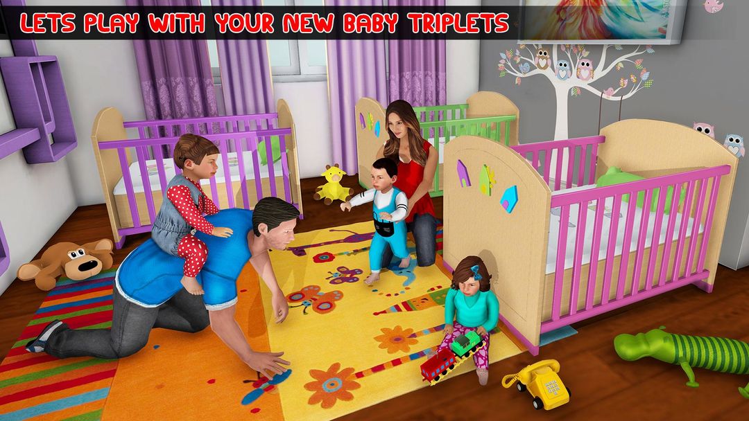 模擬媽媽三胞胎寶寶遊戲截圖
