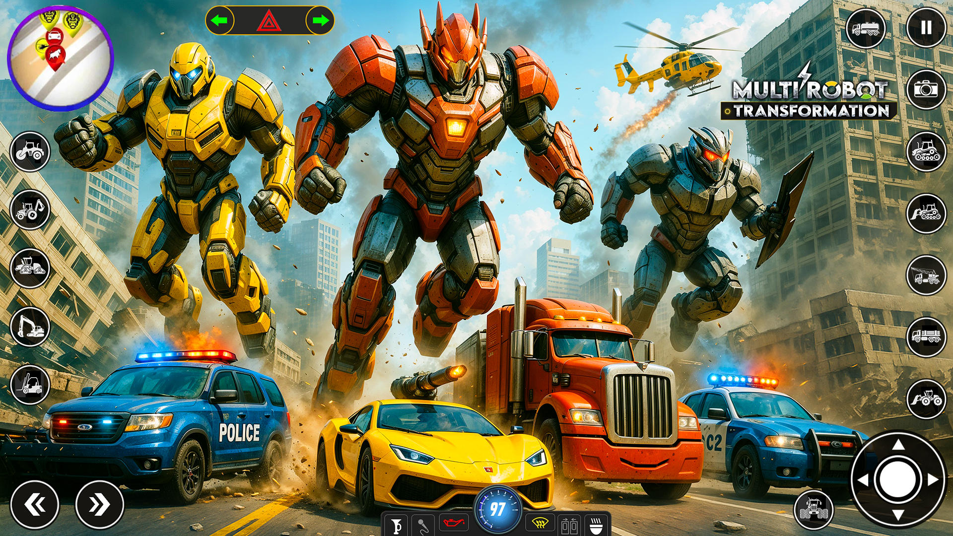 Robot Transform Car Games 3D Game Screenshot