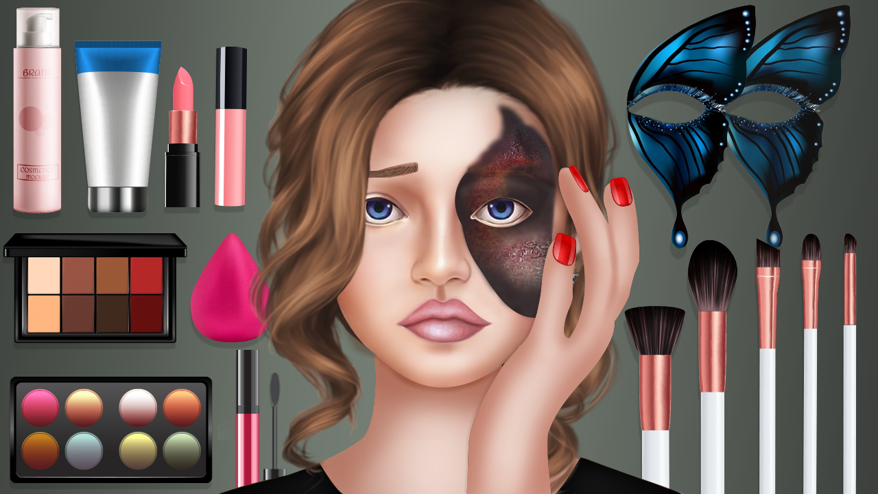 DIY Makeup Salon - Girl Games Game Screenshot