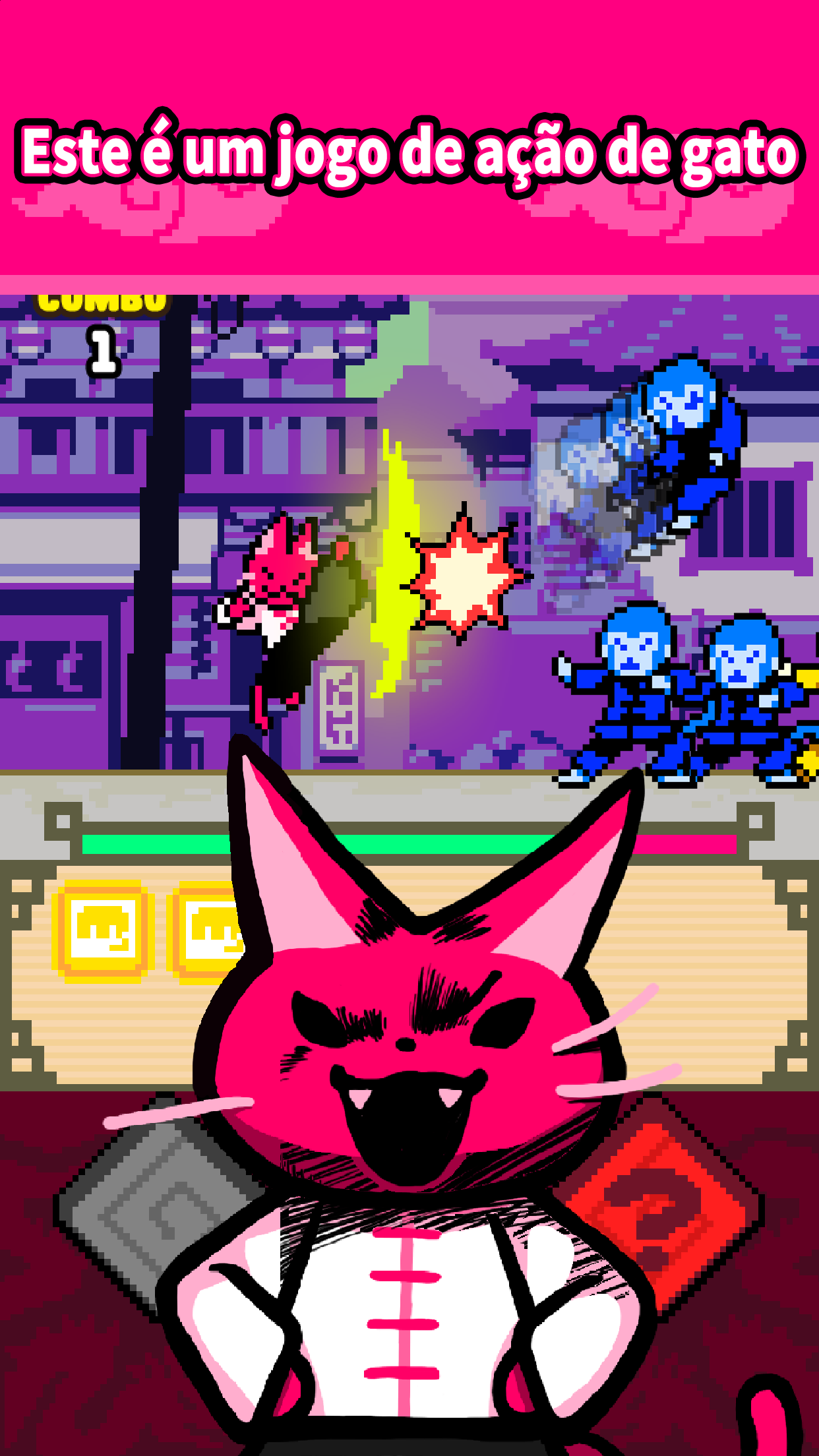 Captura de Tela do Jogo Kung Fu Cat