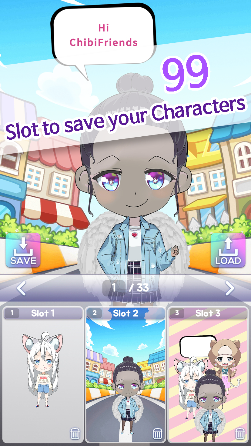 Chibi Friends : Avatar Creator Game Screenshot