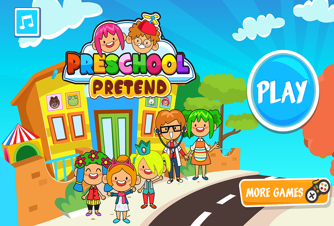 Pretend Preschool - Kids School Learning Games 게임 스크린 샷