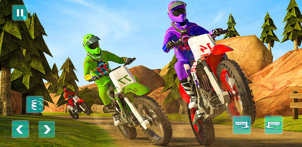 Banner of Dirt Bike Motor Cross Racing 