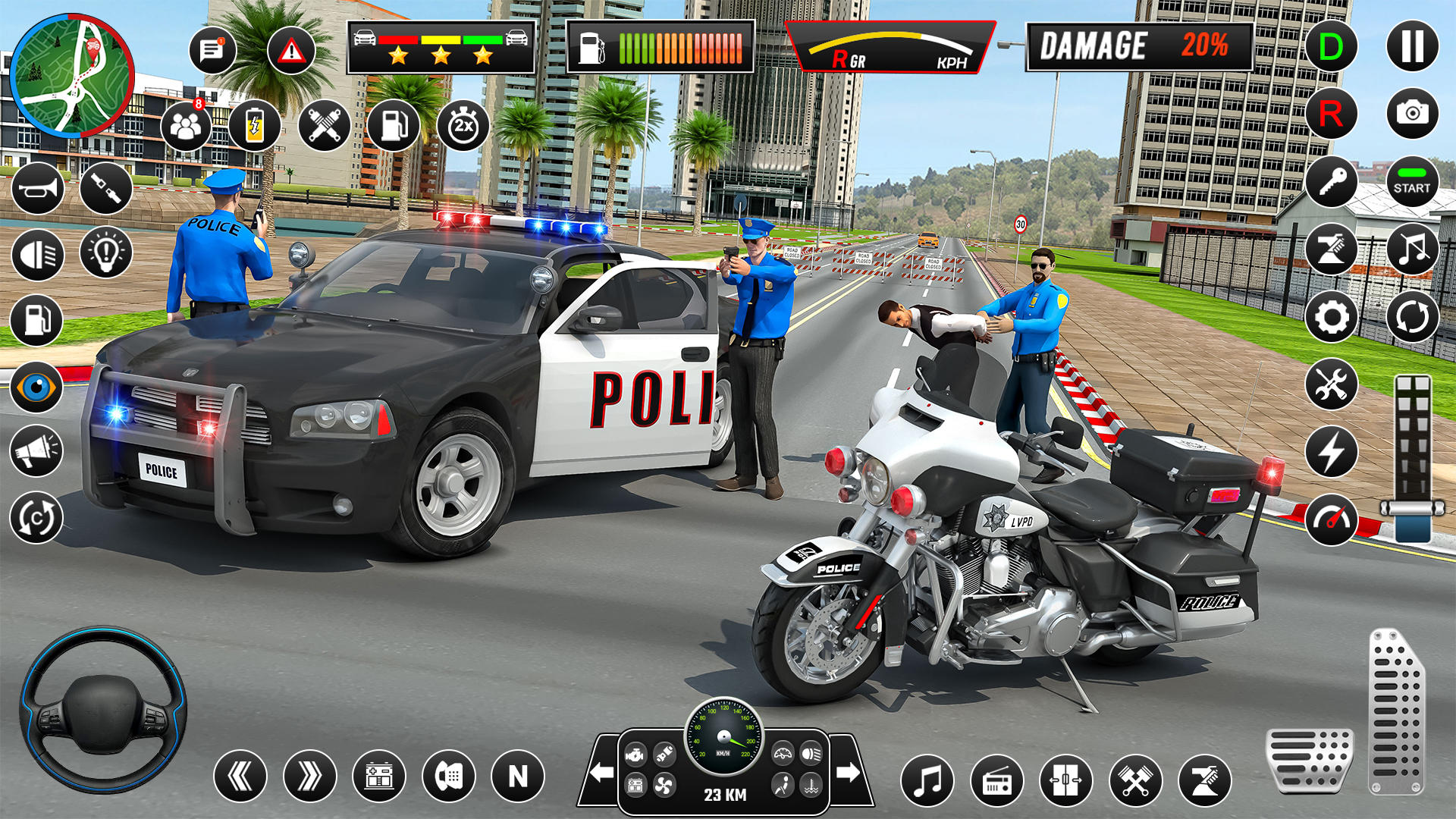 Real Police Car Driving Games ภาพหน้าจอเกม