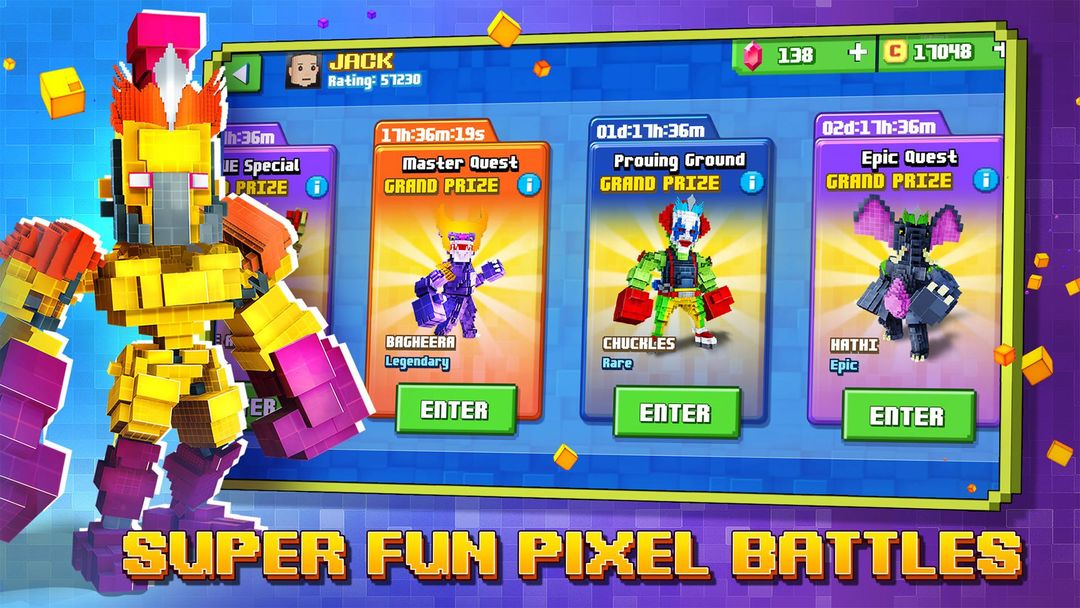 Screenshot of Super Pixel Heroes
