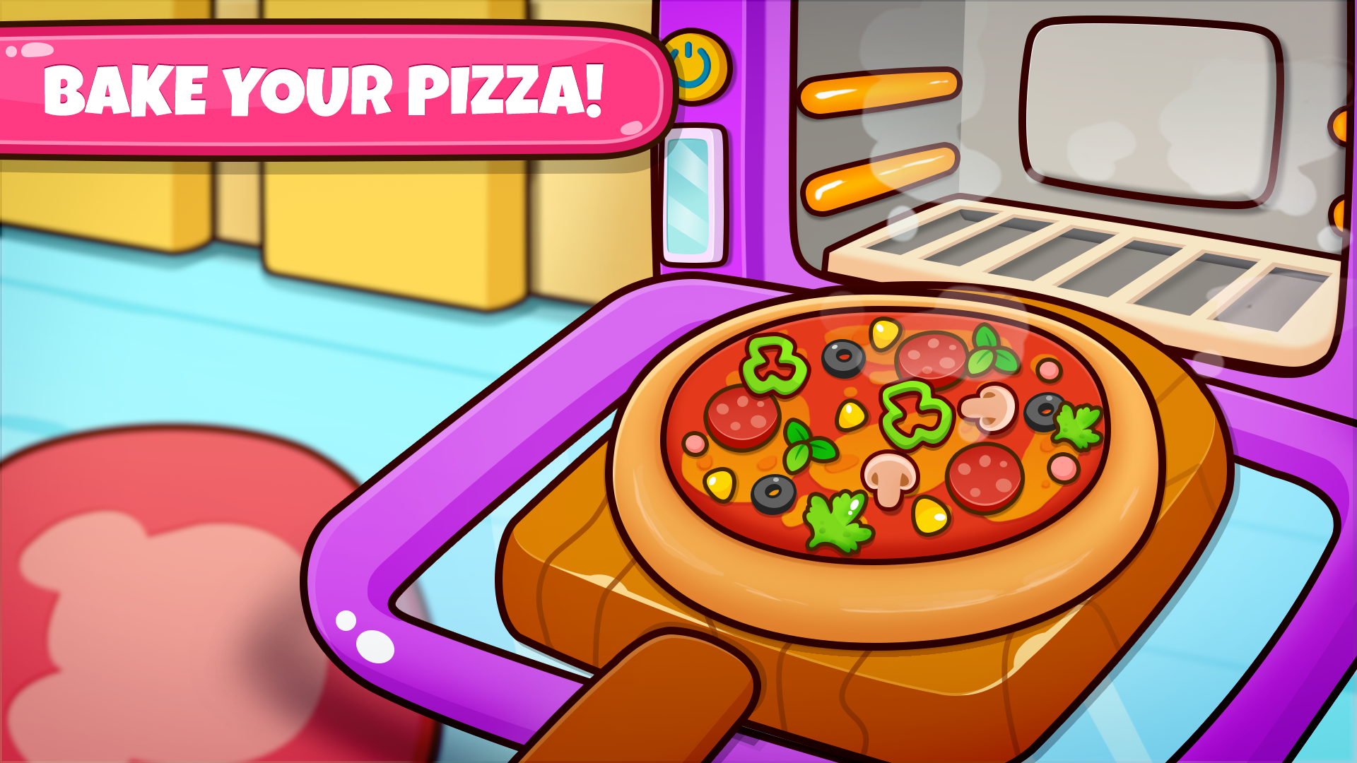 Screenshot of Pizza maker kids cooking games