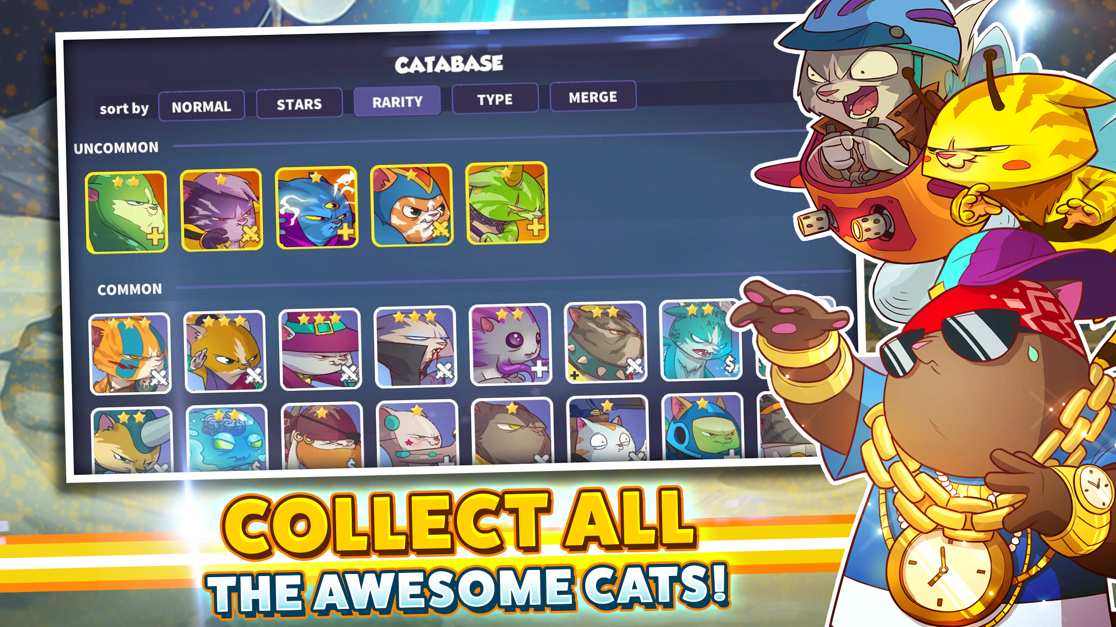 Tap Cats: Idle Warfare Game Screenshot