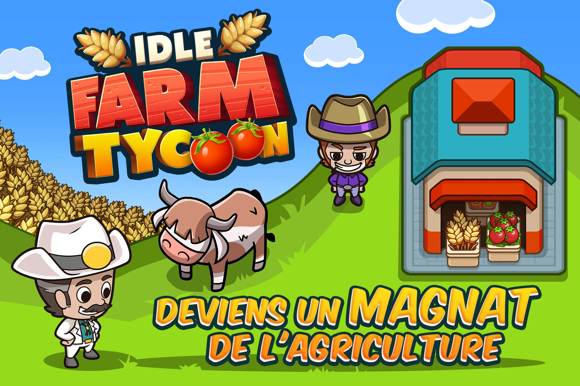 Screenshot 1 of Idle Farm Tycoon - Merge Crops 1.09.1