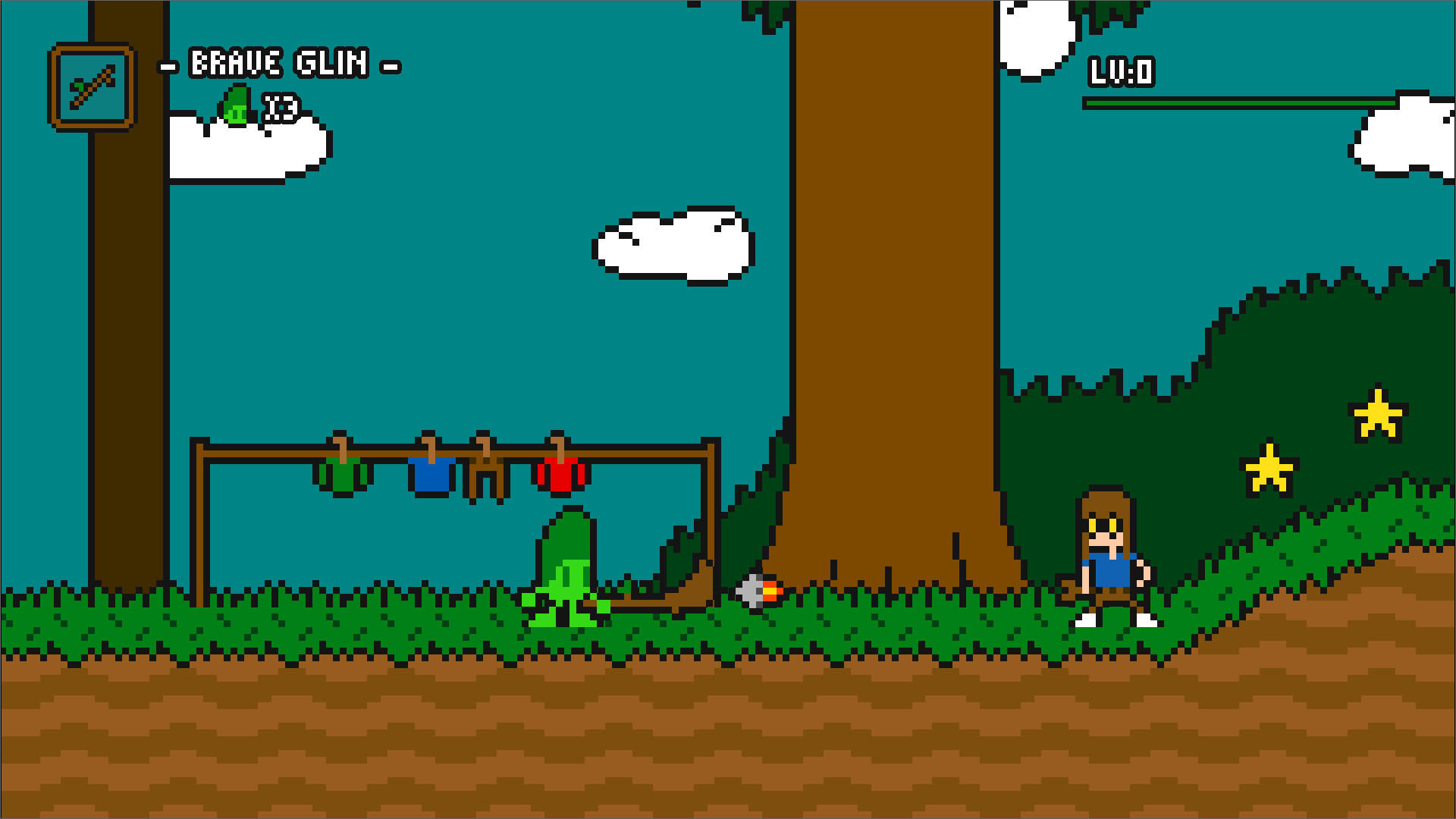 Screenshot of Brave Glin in Fairyaria