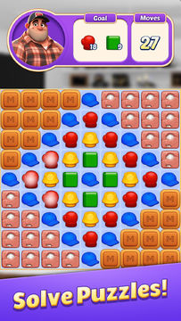 Dream Mancave - Match 3 Games Game Screenshot