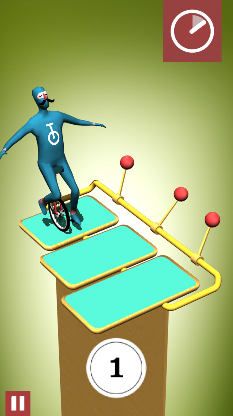 Bamba: an unicycle circus adve Game Screenshot
