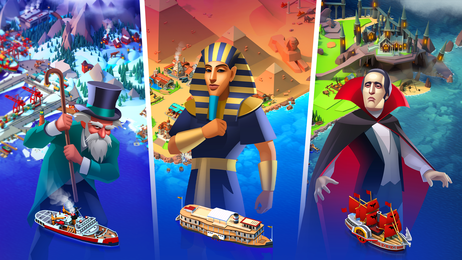 Sea Port: Cargo Boat Tycoon Game Screenshot