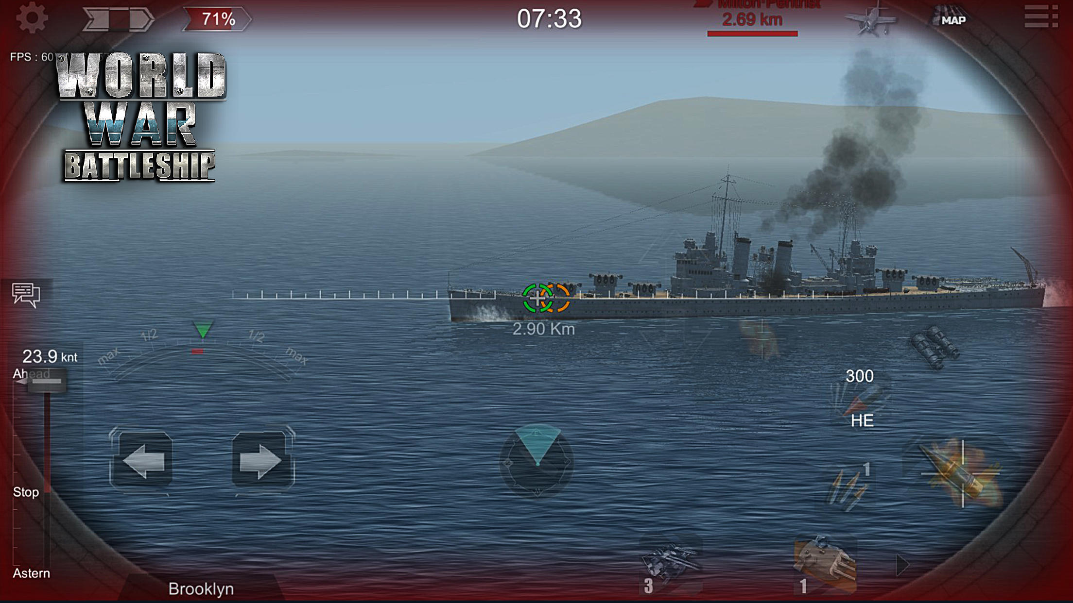World War Battleship: The Hunting in Deep Sea Game Screenshot