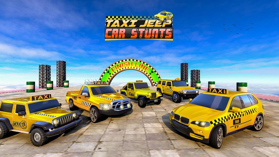 택시 지프 차 스턴트 : 불가능한 트랙 게임 스크린 샷