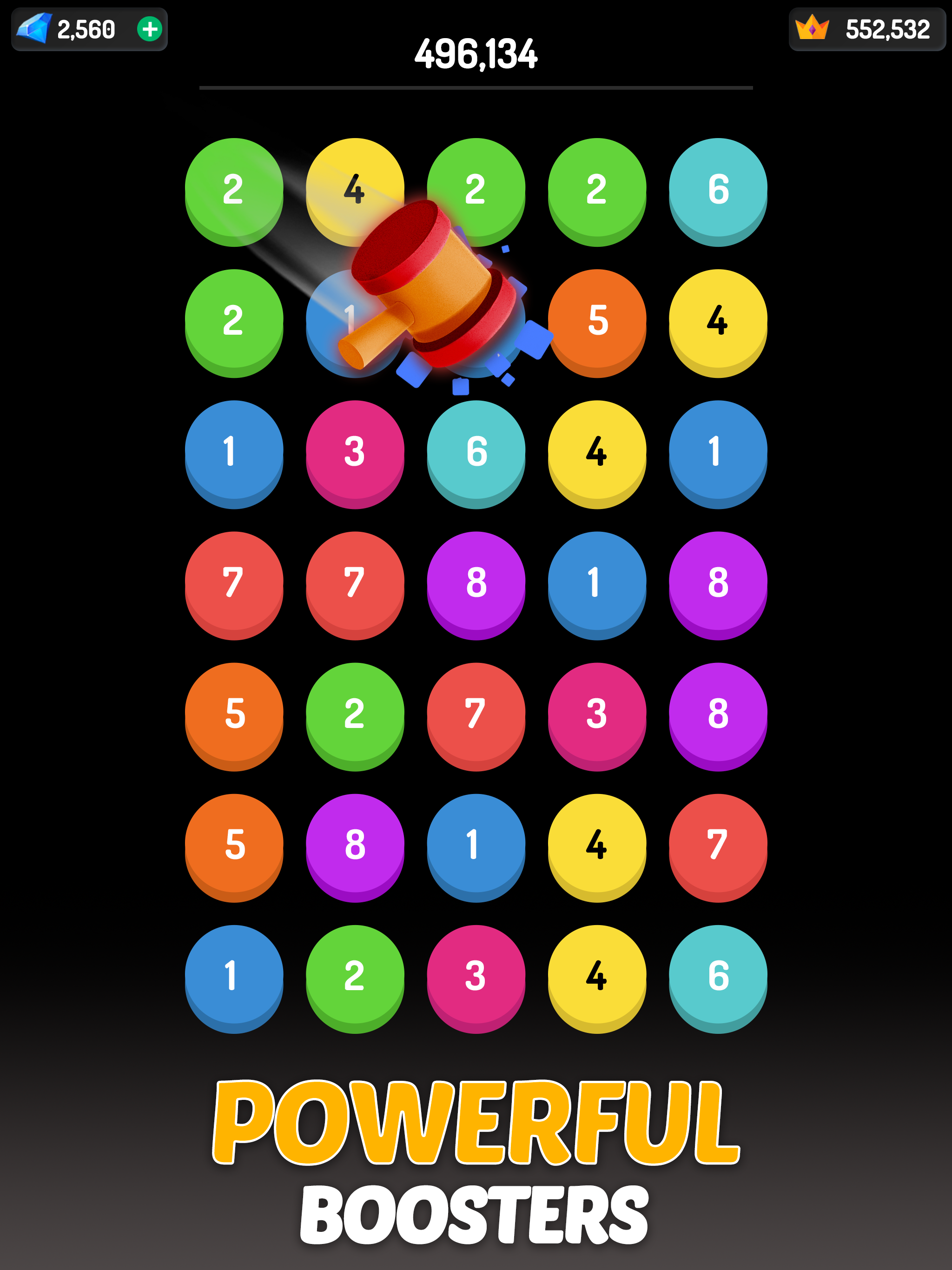 Merge Dots - Number Match Game Game Screenshot