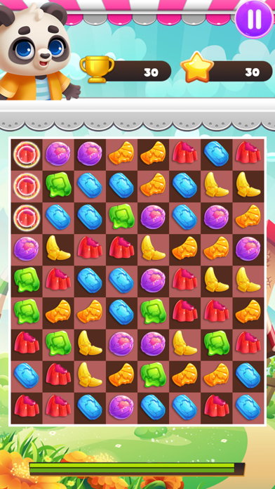 PandaPuzzle 3 in row Game Screenshot