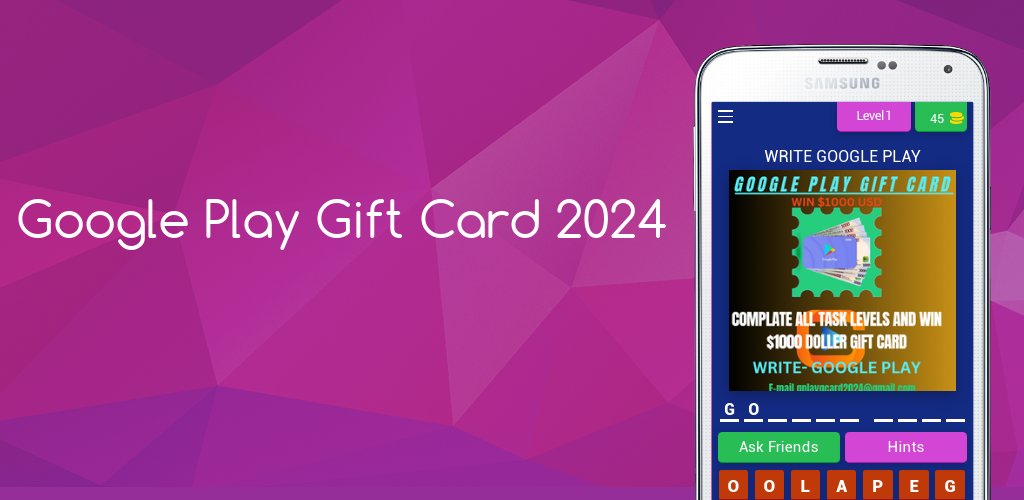 Banner of Google Play Gift Card 2024 