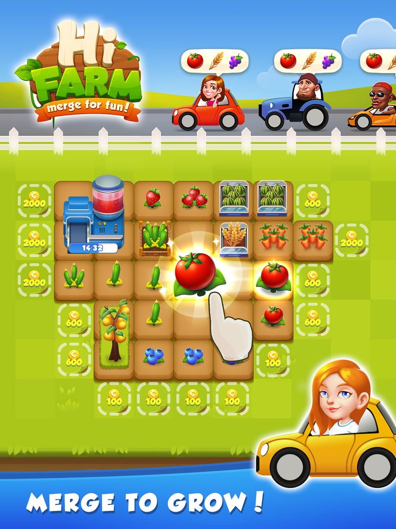 Hi Farm: Merge Fun 게임 스크린 샷